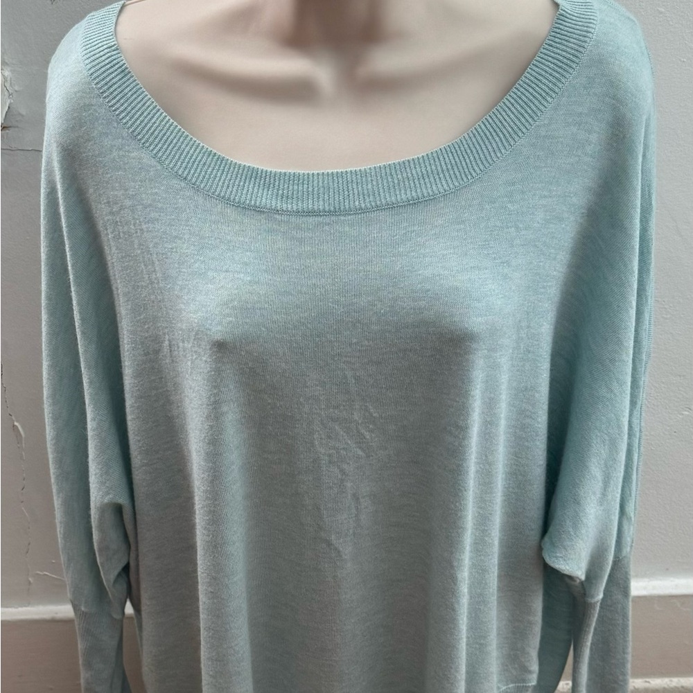 Trouvé teal light blue angora rabbit hair blend oversized sweater, size M